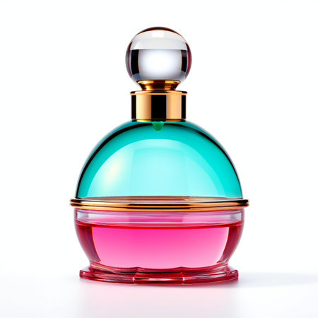 Perfume bottle isolated on white background.の素材