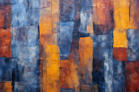 Abstract background of acrylic paint on canvas. Fragment of artwork. Modern art. Contemporary art.の素材