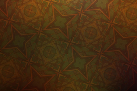 Kaleidoscope of color with beautiful ornamental pattern. Abstract background.