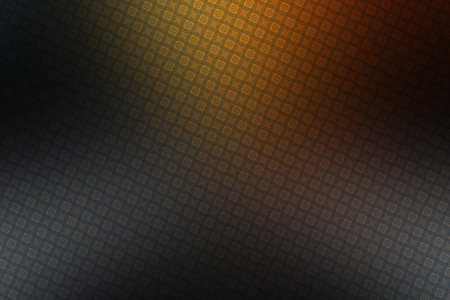 abstract background with black and orange squares and rows of light spots