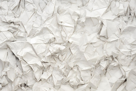 crumpled white paper background, crumpled paper background.の素材
