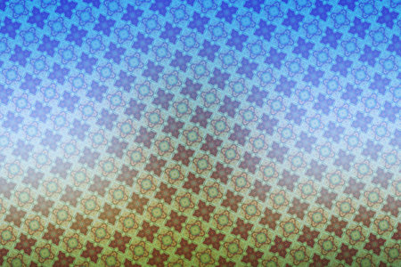 abstract blue background with kaleidoscope pattern - fractal designの写真素材