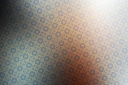 abstract background with hexagons in blue and beige colors.の写真素材