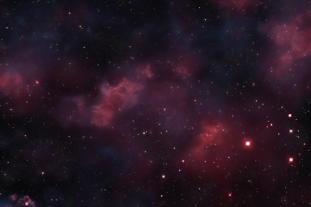 Star field in space a nebulae and a gas congestion.の素材