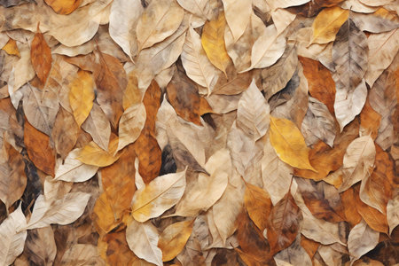 Autumn leaves background. Dry leaves background. Autumn leaves background.の素材