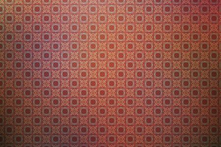 vintage pattern on the wall in the temple,Thailand.の写真素材