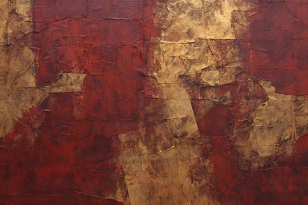 Grunge red background. Old wall texture. Abstract background.の素材