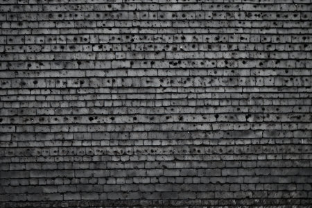 Grunge gray brick wall texture background. Close-up imageの素材