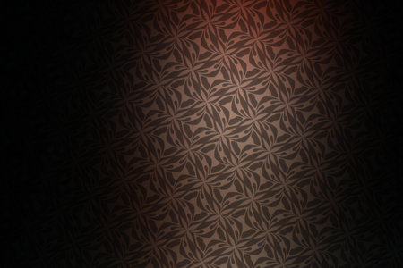 Illustration of a brown background with a pattern of geometric shapes.の写真素材