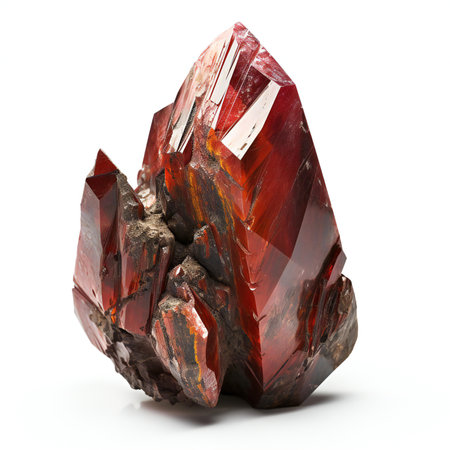 Gemstone on a white background.の素材