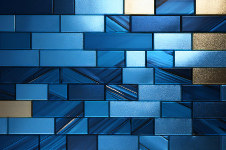 Abstract blue metal background.の素材