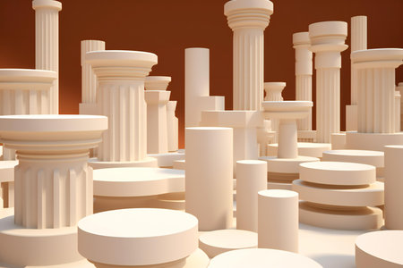 Columns and pedestals,の素材