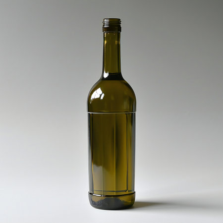 Wine Bottle Mock-Up - Two Bottles on White Backgroundの素材