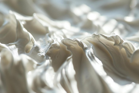 Close up of white whipped creambe used as background.の素材
