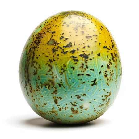 Easter egg isolated on white background.の素材