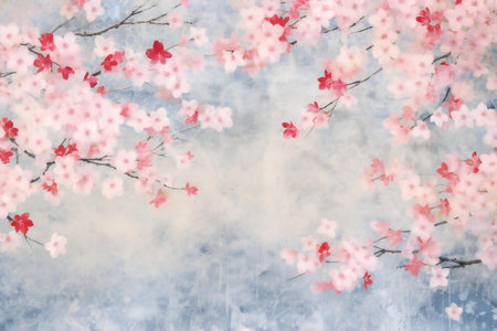 cherry blossom background with space for text, cherry blossom backgroundの素材