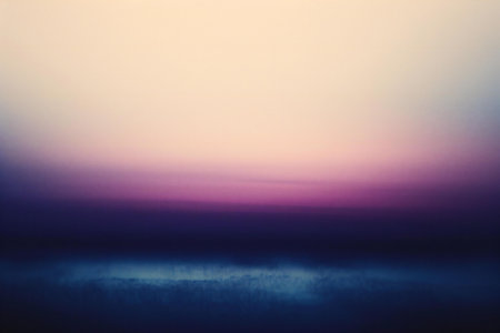 Abstract background of the sea at sunset. Colorful sky with cloudsの素材