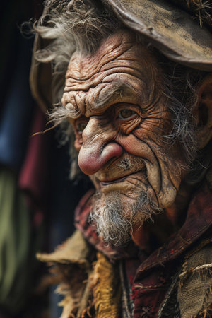 Portrait of an old manの素材