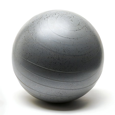 Fitness ball isolated on a white background.の素材