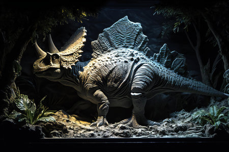 Dinosaur in the terrarium. Dinosaur in the terrarium.の素材