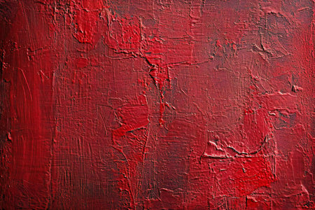 Painting close up red abstract texture background with brushstrokes of paintの素材
