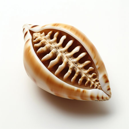 Seashell isolated on a white background.の素材
