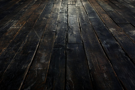 Old wood texture. Floor surface. Dark wood background. Wooden floorの素材