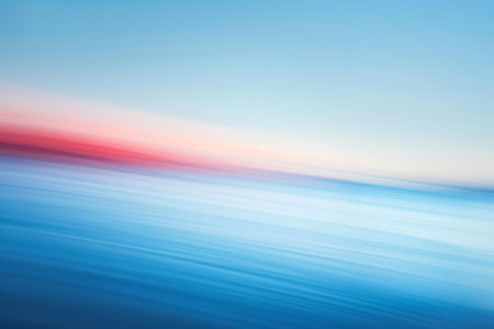 Abstract blurred background of the sea and blue sky. Blurred background.の素材