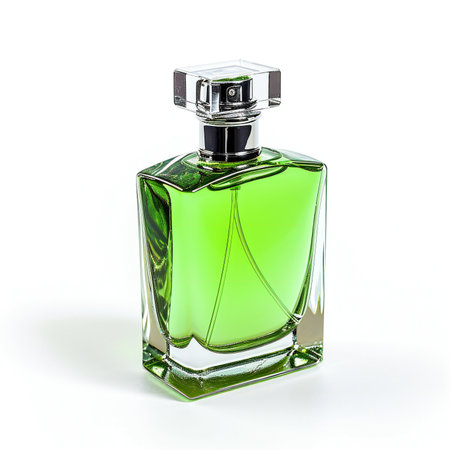 Perfume bottle isolated on white background.の素材