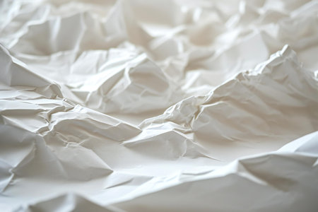 White crumpled paper texture background. Paper texture for design.の素材