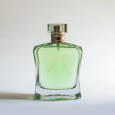 Perfume bottle isolated on white background,の素材