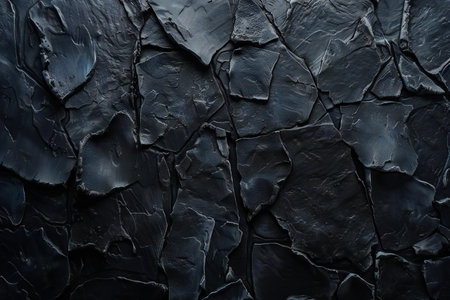 Cracked black paint on the wall as a background for design.の素材