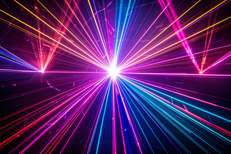 Abstract background. luminous swirling. Elegant glowing circle.  Sparking particle. Space tunnel. Glossy jellyfish. Colorful ellipse. Glint sphereの素材