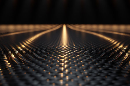illustration of abstract metallic grid background.の素材
