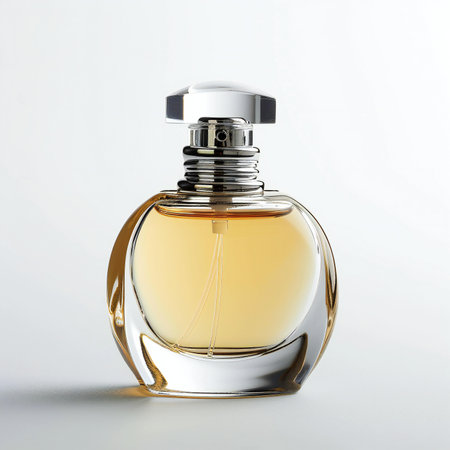 Perfume bottle isolated on white background.の素材