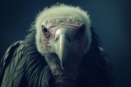 Portrait of Griffon Vulture (Gyps fulvus)の素材
