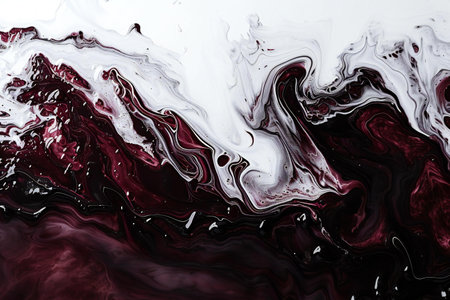 Colorful abstract background of acrylic paint in black and white tones.の素材