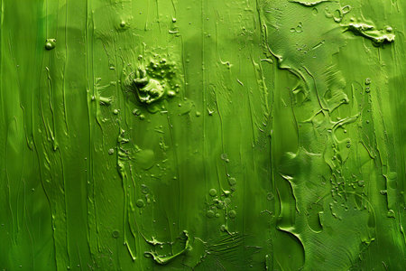 Texture of green oil paint on canvas. Abstract background for design.の素材