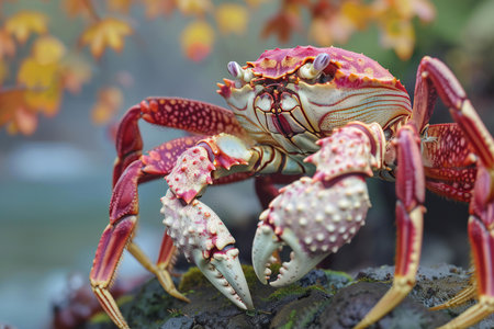 Red rock crab, Galapagos Islands, Ecuador, South Americaの素材
