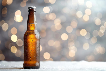 Featuring a beer bottle isolated on a white background, high quality, high resolutionの素材