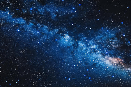Stars in a galaxy in spaceの写真素材