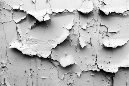 Old cracked paint on the wall. Abstract background for design. Monochrome.の写真素材