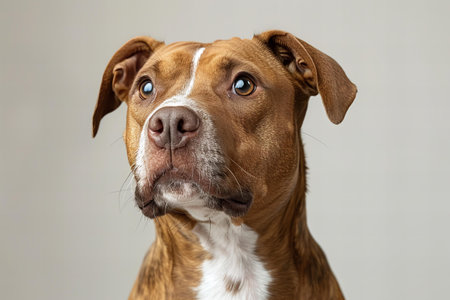 Portrait of an American Staffordshire Terrier looking at the camera