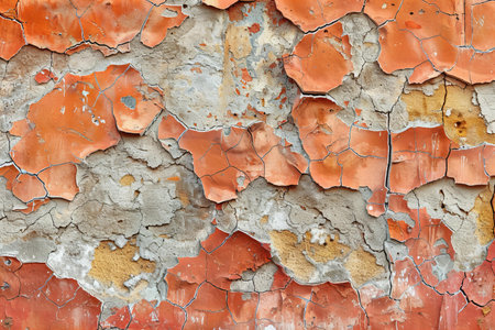 Peeling paint on an old wall. Abstract background for design.の写真素材