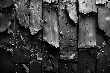 Texture of black paint on the wall. Abstract background for design.の写真素材