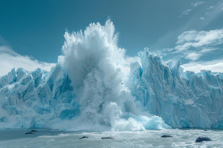 Iceberg in Patagonia, Argentina, South America.の写真素材