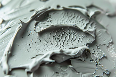 closeup of a black and white oil paint texture as a background