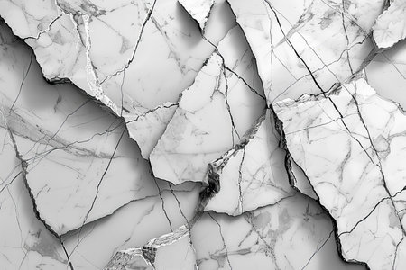 Marble texture background pattern with high resolution. Black and white.の写真素材