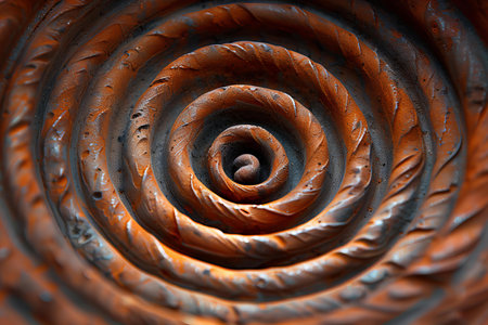 Abstract background. Spiral pattern. 3d rendering, 3d illustration.の写真素材