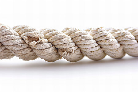 Rope isolated on white background. Clipping path included in file.